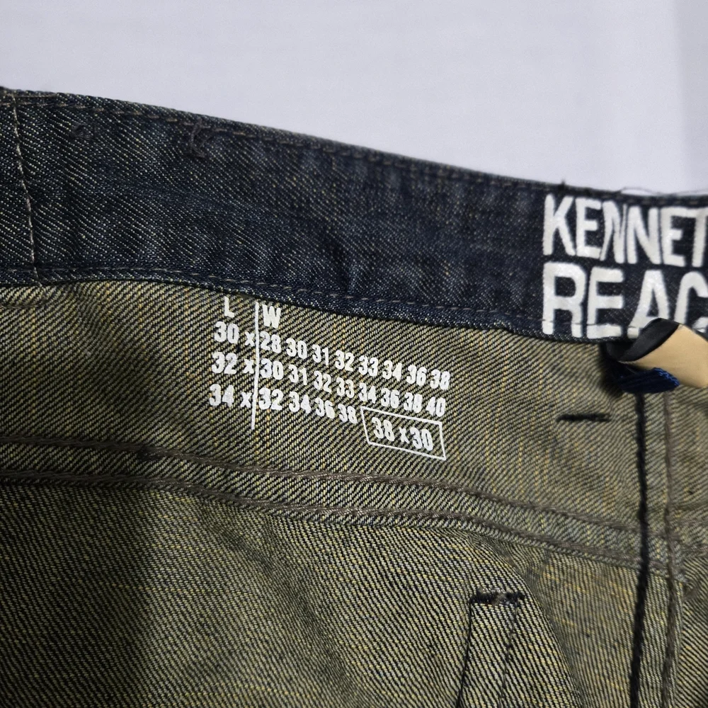 MENS Kenneth Cole Reaction Black Straight Jeans Classic Style